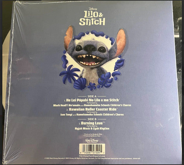 Various, Mark Keali'i Ho'omalu, Iam Tongi, Kamehameha Schools Children's Chorus, Nyjah Music & Zyah Rhythm : Lilo and Stitch  (10", Pic, Die)