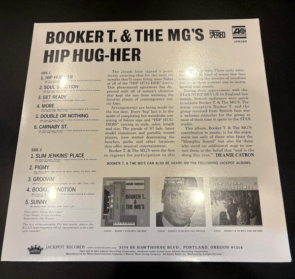 Booker T & The MG's : Hip Hug-Her (LP, Album, RE, Red)