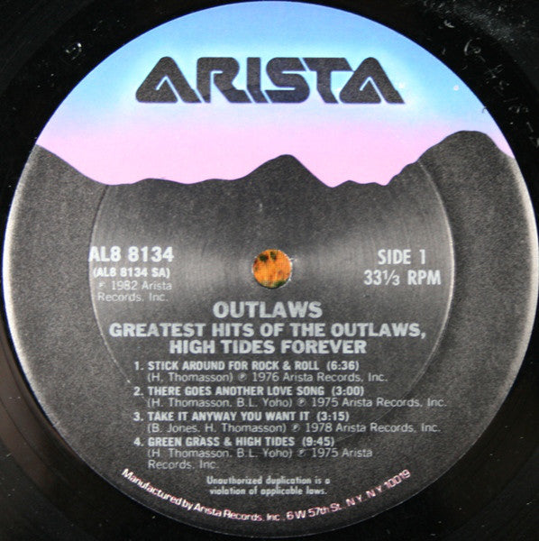 Outlaws : Greatest Hits Of The Outlaws, High Tides Forever (LP, Comp, Club)