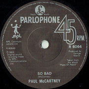 Paul McCartney : Pipes Of Peace (7", Single, Sol)