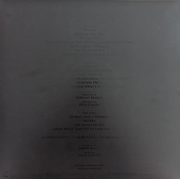 My Chemical Romance : Three Cheers For Sweet Revenge (LP, Album, RE + LP, S/Sided, Etch + Dlx, Ltd, RM, )