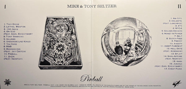 Mike (408) & Tony Seltzer : Pinball I And II (2xLP, Comp)