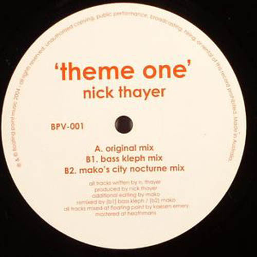 Nick Thayer : Theme One (12")