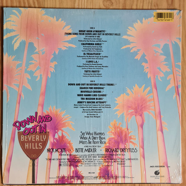 Various : Down And Out In Beverly Hills (Original Motion Picture Soundtrack) (LP, Album, Clu)