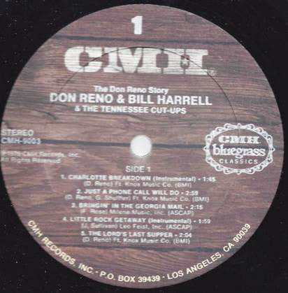 Don Reno & Bill Harrell & The Tennessee Cut-Ups : The Don Reno Story (2xLP, Album, Gat)