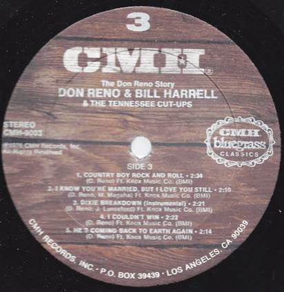 Don Reno & Bill Harrell & The Tennessee Cut-Ups : The Don Reno Story (2xLP, Album, Gat)