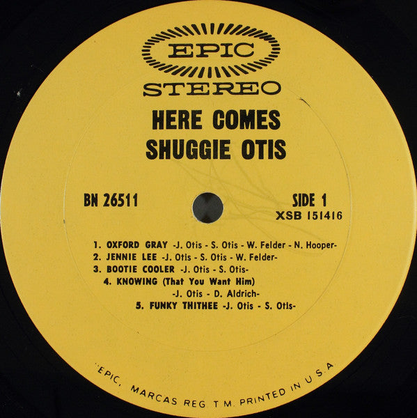 Shuggie Otis : Here Comes Shuggie Otis (LP, Album, Pit)