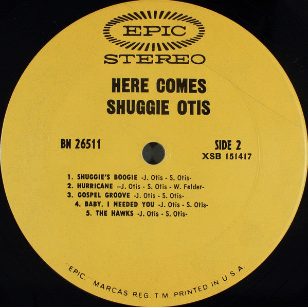 Shuggie Otis : Here Comes Shuggie Otis (LP, Album, Pit)