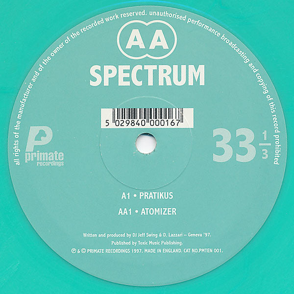 Spectrum (7) : Pratikus / Atomizer (10", Min)