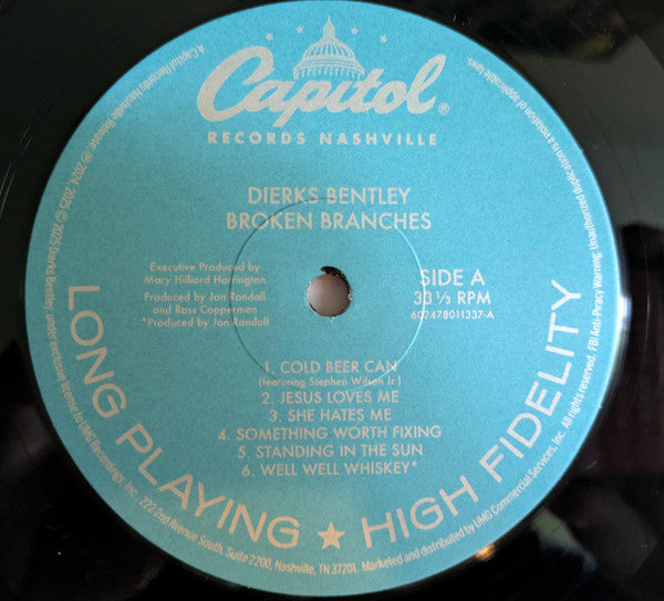 Dierks Bentley : Broken Branches (LP)