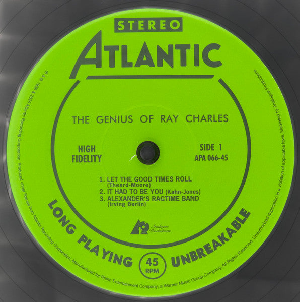 Ray Charles : The Genius Of Ray Charles (2x12", Album, Ltd, Num, RE, RM, 180)