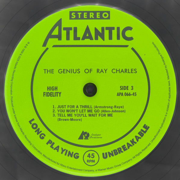 Ray Charles : The Genius Of Ray Charles (2x12", Album, Ltd, Num, RE, RM, 180)