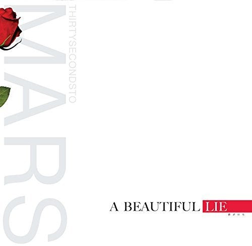 the album cover for Thirty Seconds To Mars - A Beautiful Lie [LP]