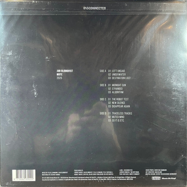 Jan Blomqvist : Mute (2xLP, Album, Ltd, Blu)