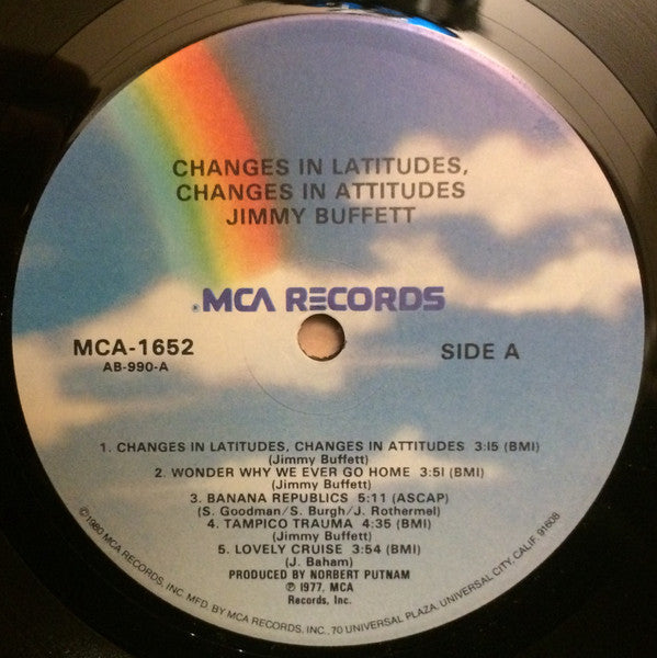 Jimmy Buffett : Changes In Latitudes, Changes In Attitudes (LP, RE)