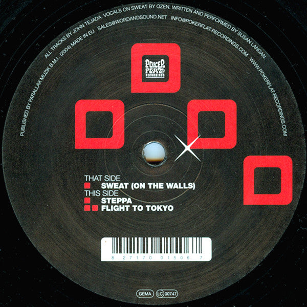 John Tejada : Sweat (On The Walls) (12")