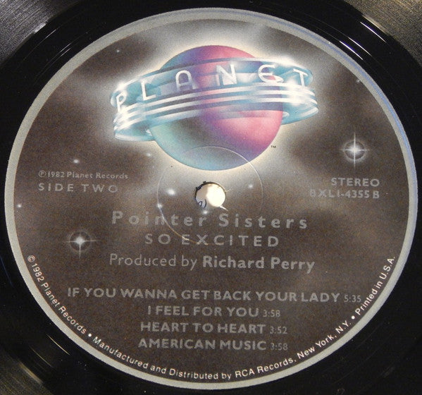 Pointer Sisters : So Excited! (LP, Album, RE, San)