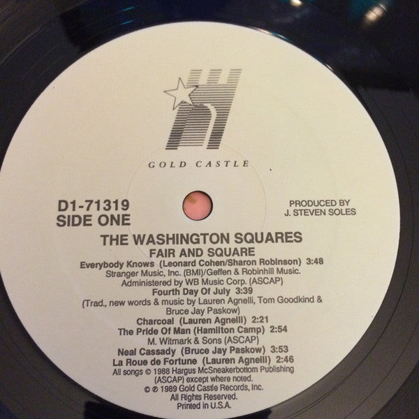 The Washington Squares : Fair And Square (LP, Album)
