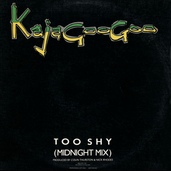 Kajagoogoo : Too Shy (Midnight Mix) (12", Promo)