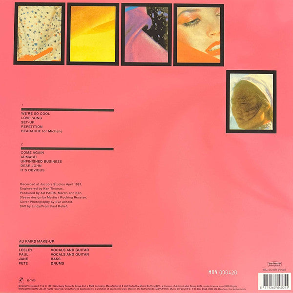 Au Pairs : Playing With A Different Sex (LP, Album, Ltd, Num, RE, Tra)