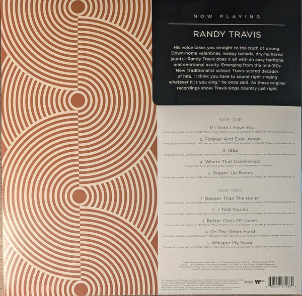 Randy Travis : Now Playing (LP, Comp, Tra)