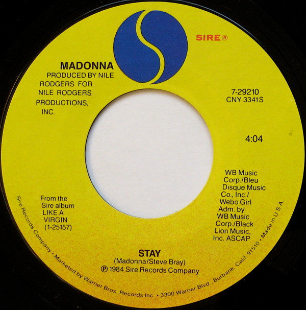 Madonna : Like A Virgin (7", Single, Styrene, All)
