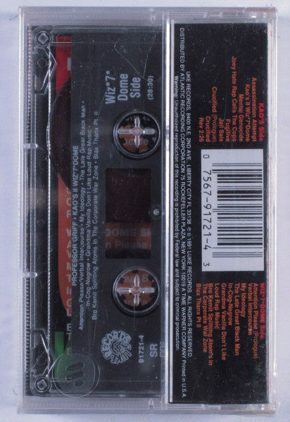 Professor Griff : Kao's II Wiz *7* Dome (Cass, Album)