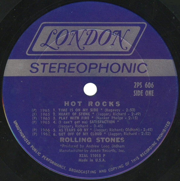 The Rolling Stones : Hot Rocks 1964-1971 (2xLP, Comp, P -)