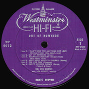 The Hal Otis Quintet With Bea Abbott : Out Of Nowhere (LP, Album, Mono)
