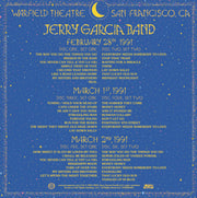 The Jerry Garcia Band : Live At The Warfield (February 28th, March 1st & 2nd, 1991) (6xCD, Album + Box)