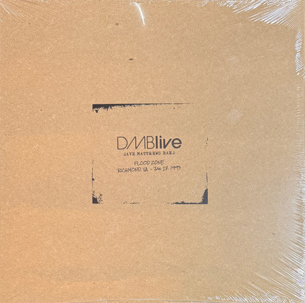 Dave Matthews Band : DMBLive Flood Zone, Richmond, VA - Jan 27, 1993 (4xLP)