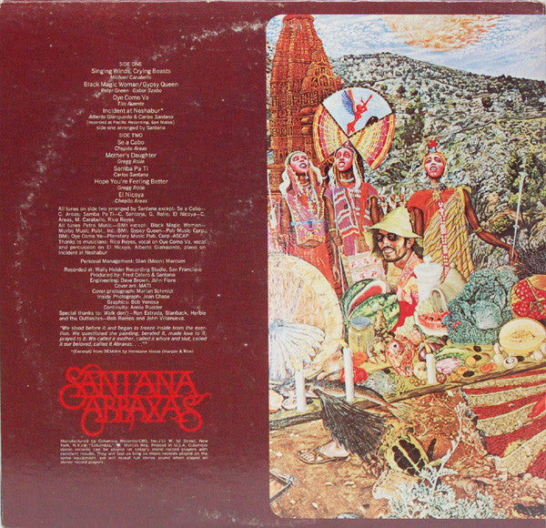 Santana : Abraxas (LP, Album, RP, Pit)