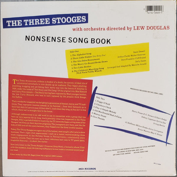 The Three Stooges : The Nonsense Songbook (LP, Album, RE)