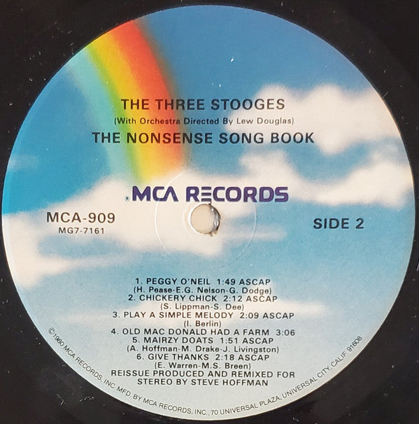 The Three Stooges : The Nonsense Songbook (LP, Album, RE)