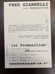 Fred Giannelli : 1st Premonition (12")