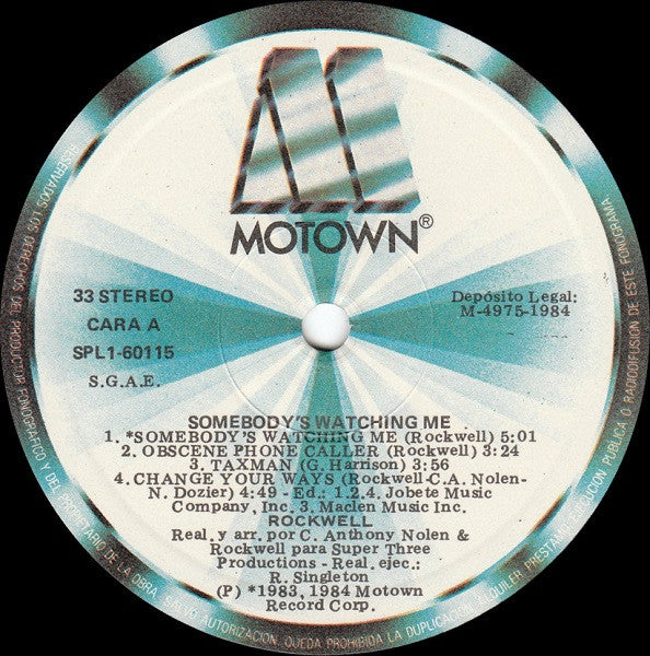 Rockwell : Somebody's Watching Me (LP, Album)