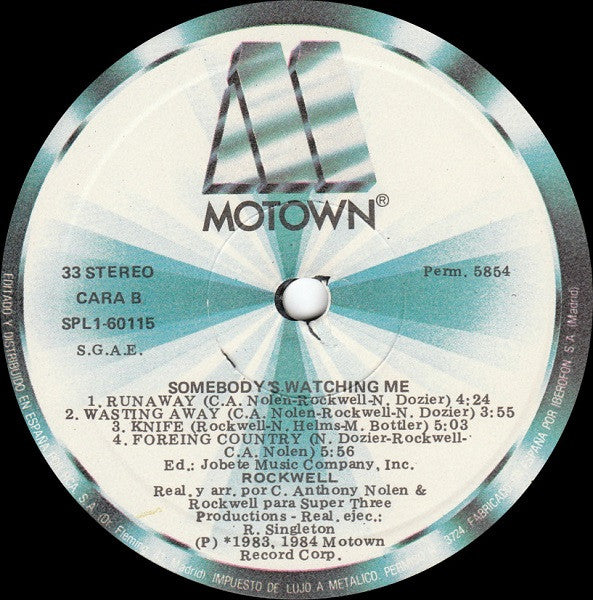 Rockwell : Somebody's Watching Me (LP, Album)