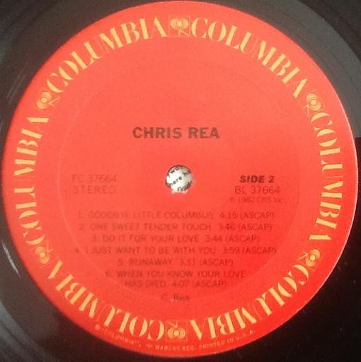 Chris Rea : Chris Rea (LP, Album)