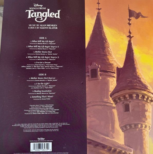 Various : Songs From Tangled (LP, Album, RE, S/Edition, Zoe)