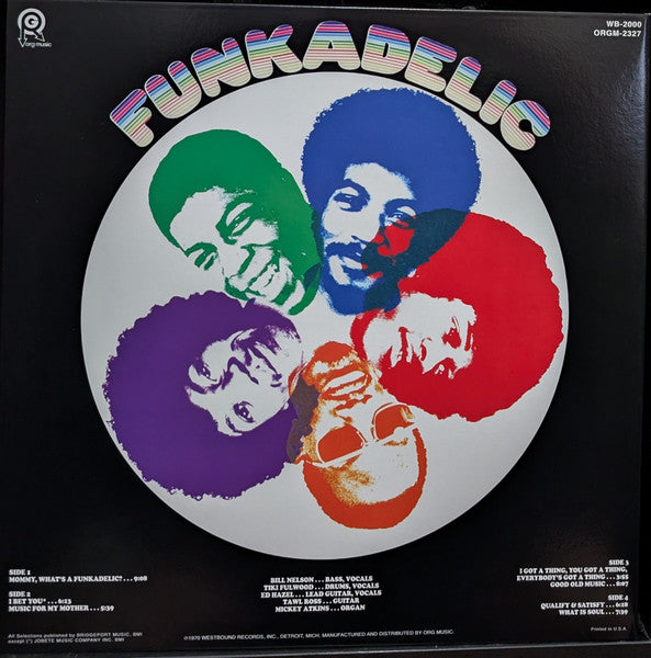 Funkadelic : Funkadelic (2xLP, Album, RE, RM, Gat)