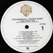 The Marshall Tucker Band : Long Hard Ride (LP, Album, RE)