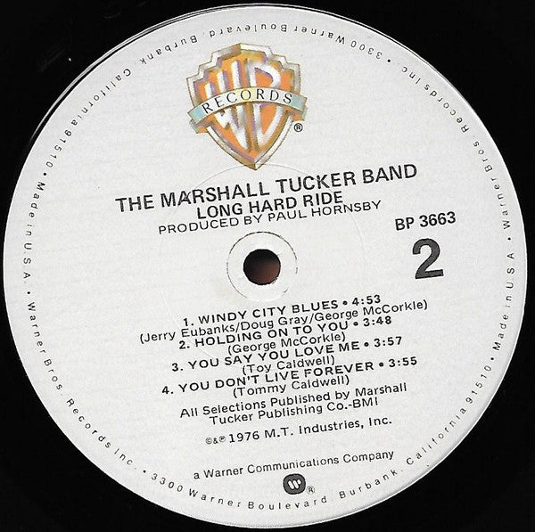 The Marshall Tucker Band : Long Hard Ride (LP, Album, RE)