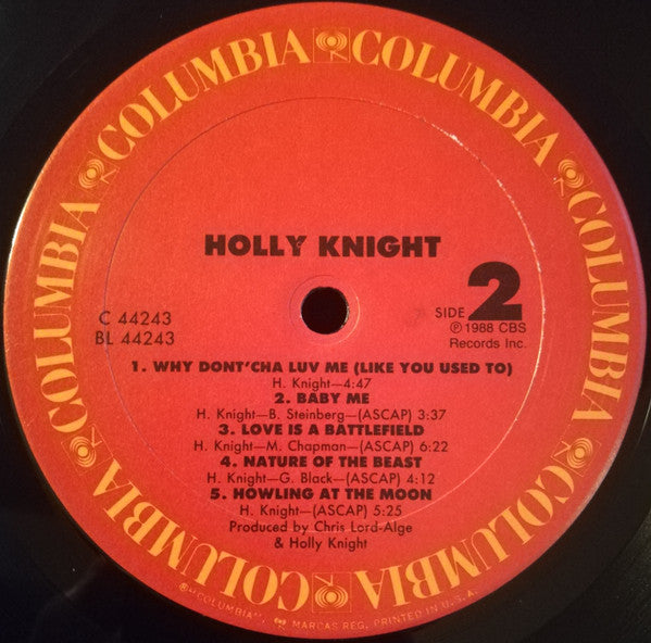 Holly Knight : Holly Knight (LP, Album, Car)