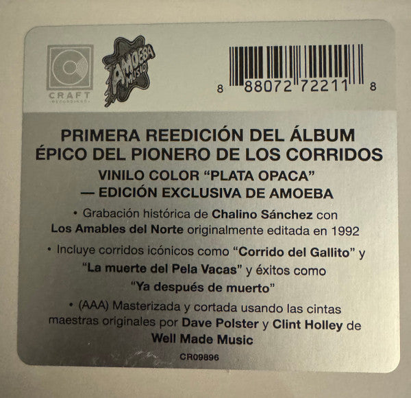 Chalino Sánchez : El Pela Vacas (LP, Album, RE, Pla)