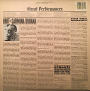 Orff* : Ormandy*, Philadelphia Orchestra*, Harsanyi*, Pertak*, Presnell*, Rutgers University Choir*, F. Walter* : Carmina Burana (LP, Album)