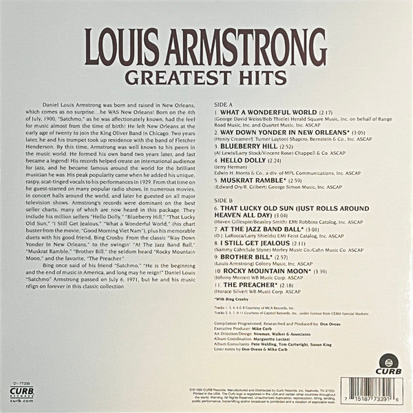 Louis Armstrong : Greatest Hits (LP)
