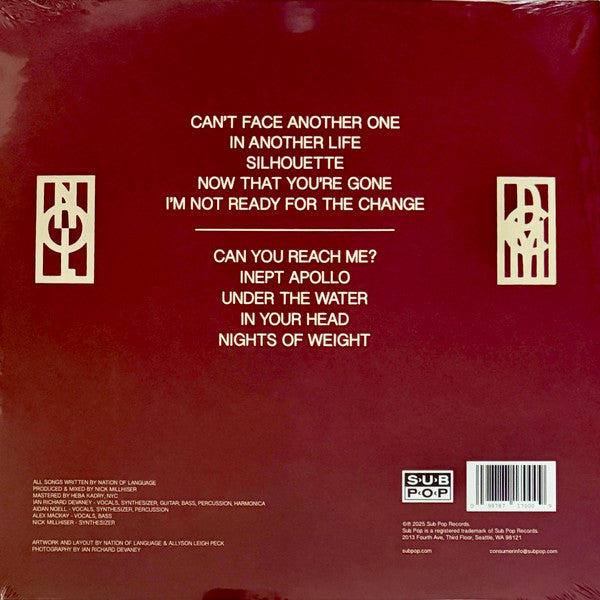 Nation Of Language : Dance Called Memory (LP, Album, Ltd, Cle)