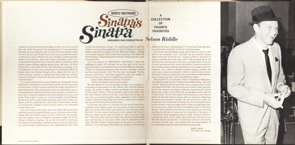 Frank Sinatra : Sinatra's Sinatra (LP, Album, Mono, San)
