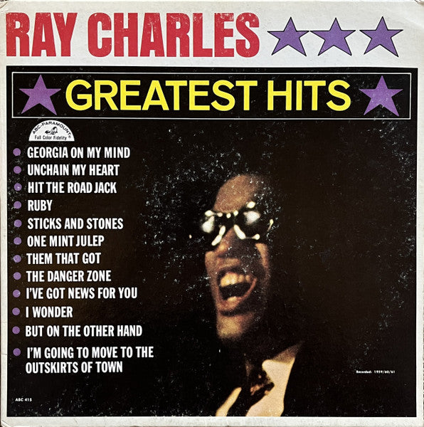 Ray Charles : Greatest Hits (LP, Comp, Mono)