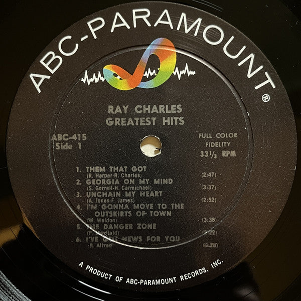 Ray Charles : Greatest Hits (LP, Comp, Mono)